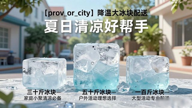 荔湾降温大冰块配送_海鲜排档降温解决方案_高温天气大冰块配送